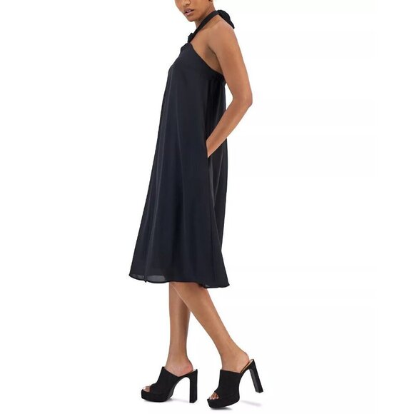 INC International Concepts Womens Size XXL Halter-Neck Midi Dress Black $89 038 - Picture 2 of 11